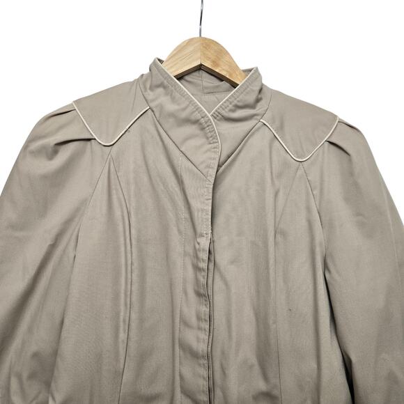 Saxton Hall Womens Vintage 70s Elevated Classic Quilted Long Trench Coat Size 11 - Picture 2 of 12